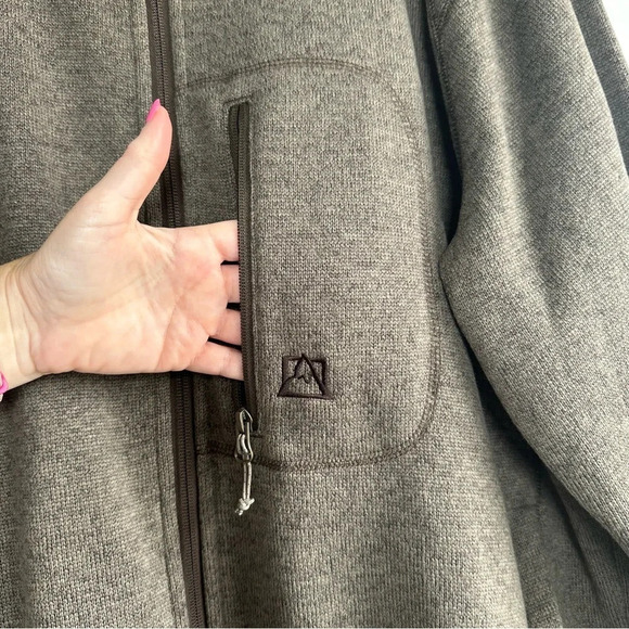 Mens Avalanche Zip Front Jacket Size XXL Olive Green Pockets Long Sleeve Hiking - Picture 4 of 12